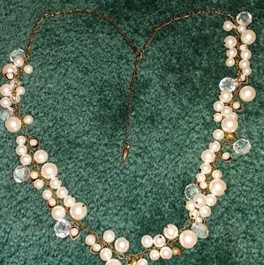 Chloe & Isabel pearl and gem adjustable necklace